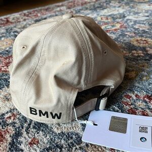 BMW cap. NWT. Beige. 100% cotton.